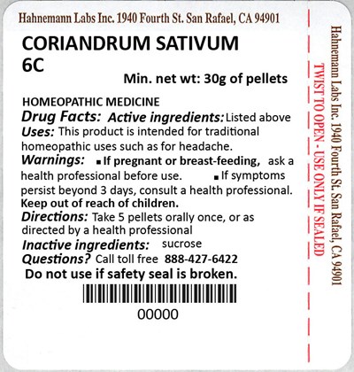 Coriandrum Sativum (coriander) 6c 30g (Coriandrum Sativum (coriander) 6c 30g)